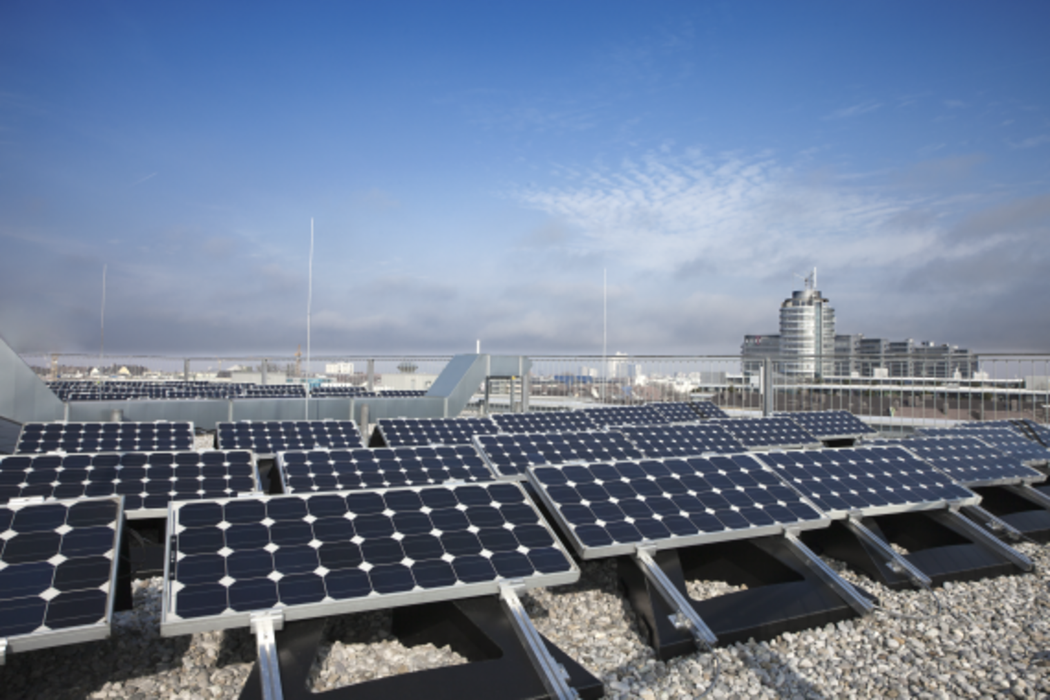 Solaranlage, Dach, Ausblick Mühldorfstraße 