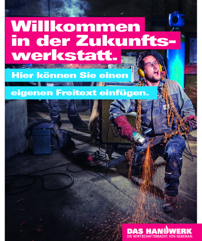 Individualisiertes Plakat_Werkstatt_Metallbauer