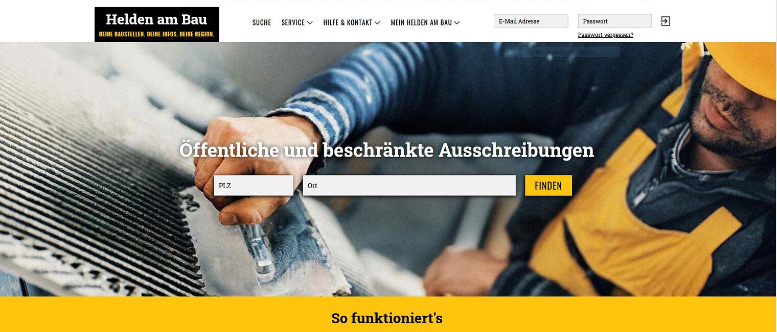 Heldenambau Startseite Homepage