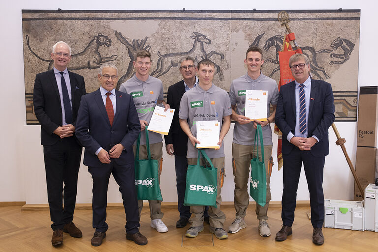 Die ersten drei Platzierten Marcel (Schleswig-Holstein), Lutz (Bayern) und Felix (Baden-Württemberg).