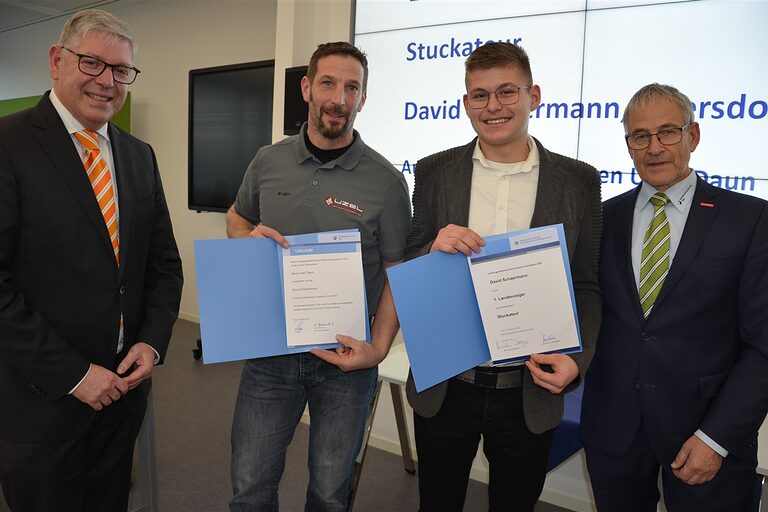 1. Landessieger David Schaermann, Stuckateur, Üdersdorf (Sven Uzel, Daun)